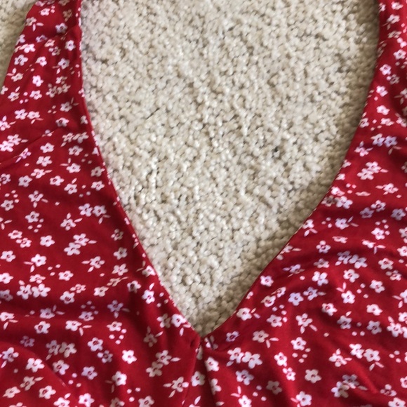 No Boundries red floral halter top - Picture 12 of 16